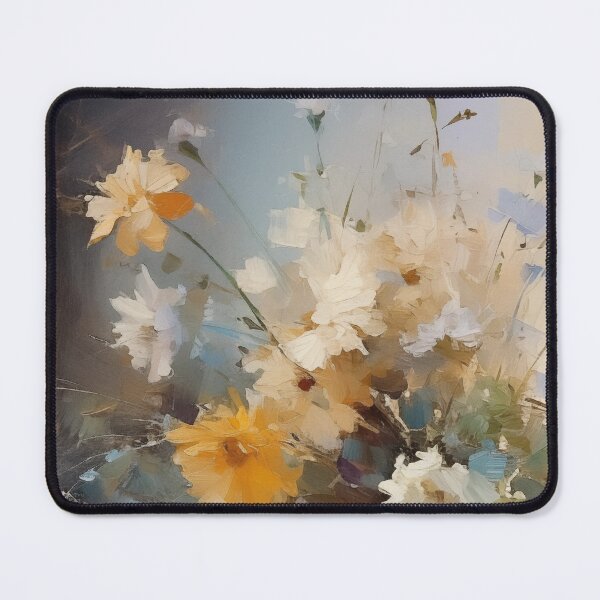 Item preview, Wildflowers in a silver vase | Impressionism designed and sold by AniDragonfly.