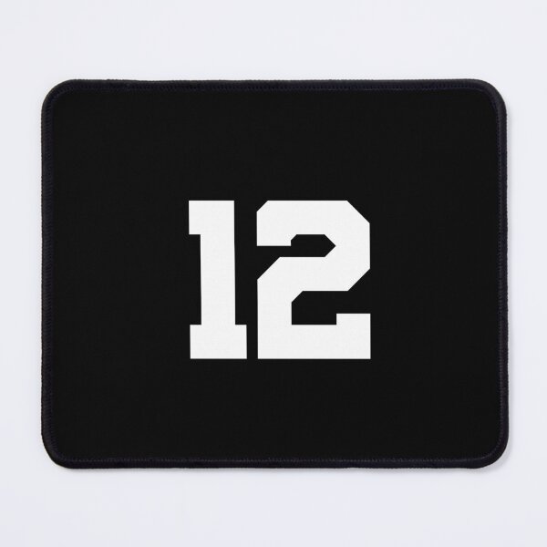 Item preview, 12, twelve, white, University designed and sold by Numbers-Art.