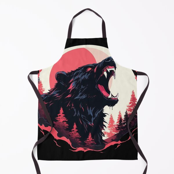 Item preview, black angry bear designed and sold by maniabx.