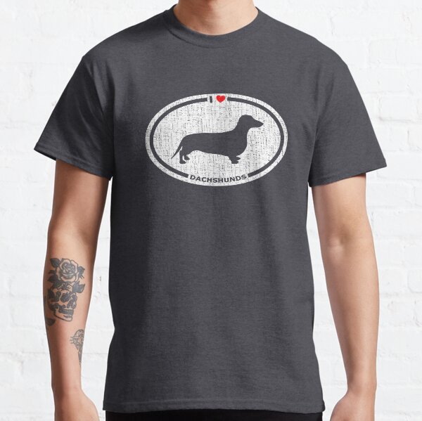 I Heart Dachshunds T-Shirt for Dog Lovers Classic T-Shirt