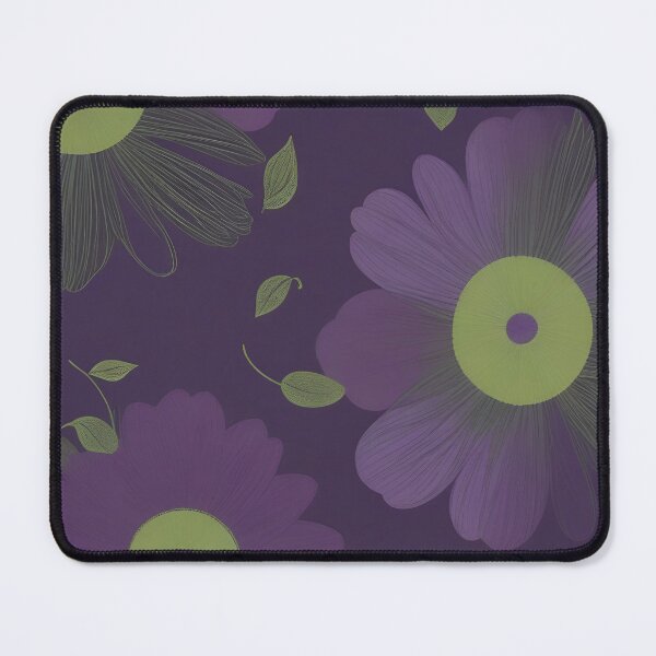Item preview, RogerPattern - "Floral in shades of purple and green" designed and sold by RogerPattern.