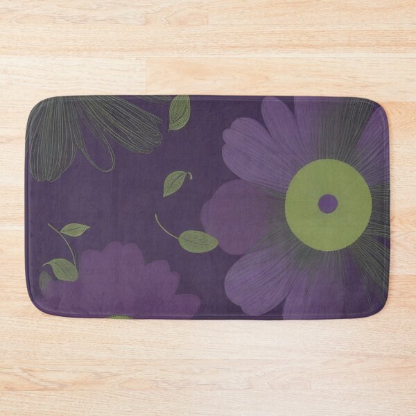 Item preview, RogerPattern - "Floral in shades of purple and green" designed and sold by RogerPattern.