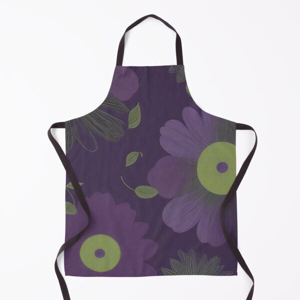Item preview, RogerPattern - "Floral in shades of purple and green" designed and sold by RogerPattern.