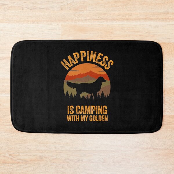 Item preview, Vintage Happiness Is Camping With My Golden Retriever  designed and sold by Guarddogdrive.