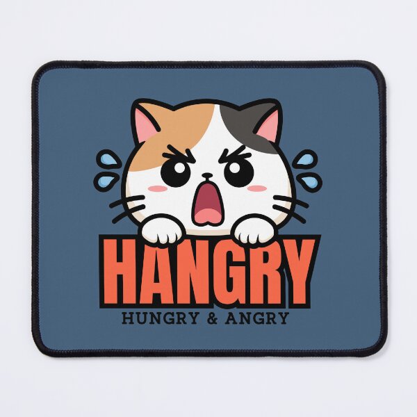 Item preview, Hangry | Cute Angry Calico Cat Feeling Hungry designed and sold by Kimochi-Shop.