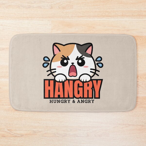 Item preview, Hangry | Cute Angry Calico Cat Feeling Hungry designed and sold by Kimochi-Shop.