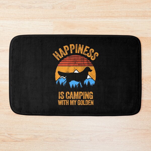 Item preview, Vintage Happiness Is Camping With My Golden Retriever  designed and sold by Guarddogdrive.