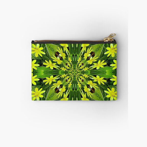Item preview, Pattern from Lesser celandine emerging from a carpet of ground elder leaves.  designed and sold by Robin3DT.