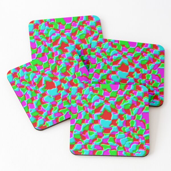 Item preview, Slightly Beveled Four Color Wavey Checkerboard designed and sold by TheRulerofEarth.