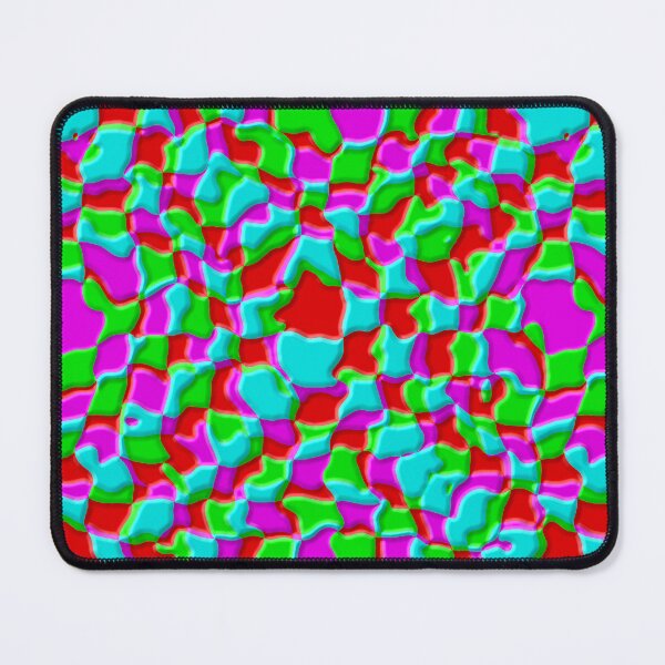 Item preview, Slightly Beveled Four Color Wavey Checkerboard designed and sold by TheRulerofEarth.