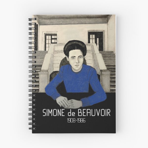 Item preview, Portrait of Simone de Beauvoir designed and sold by ArtAndBliss.