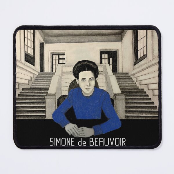 Item preview, Portrait of Simone de Beauvoir designed and sold by ArtAndBliss.