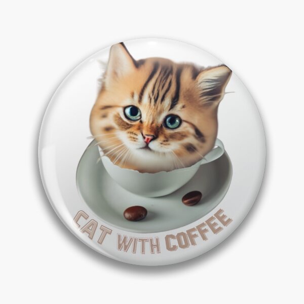 Item preview, Cute Cat as a Coffee Meme Funny for Cat Lover Funny for Coffee Lover designed and sold by MatthewViews.