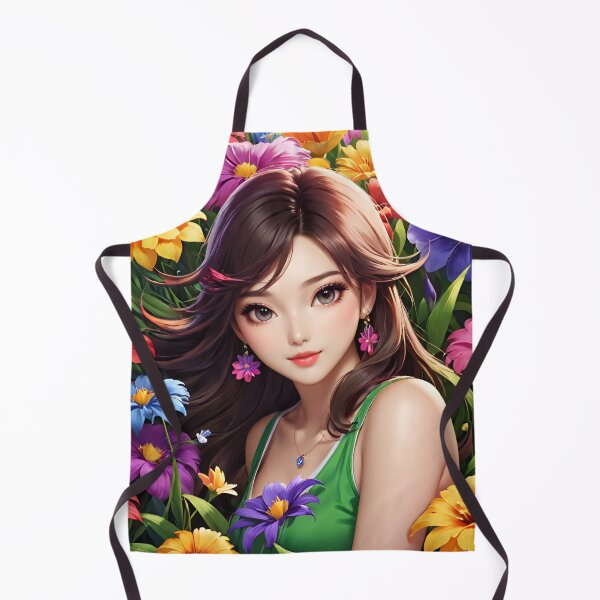 Item preview, RogerPattern - "Graceful Harmony: Enchanting Floral Portrait" designed and sold by RogerPattern.