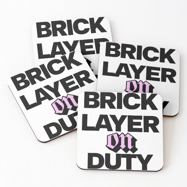 Item preview, Bricklayer On Duty  designed and sold by DomTeesHaven.