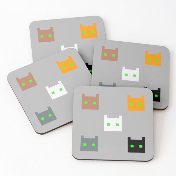 Item preview, 8-Bit Cat Faces: A Quintet of Pixelated Icons designed and sold by EWNDesigns.