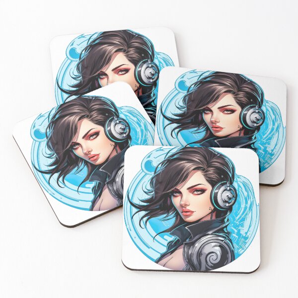 Item preview, beautiful woman listening to music designed and sold by javierparra.