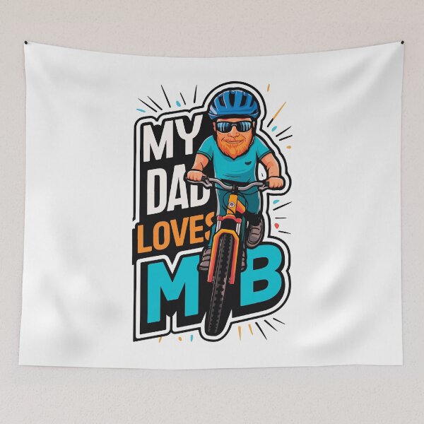 Item preview, My Dad Loves Mountain Bike - Father's Day designed and sold by mergmart.
