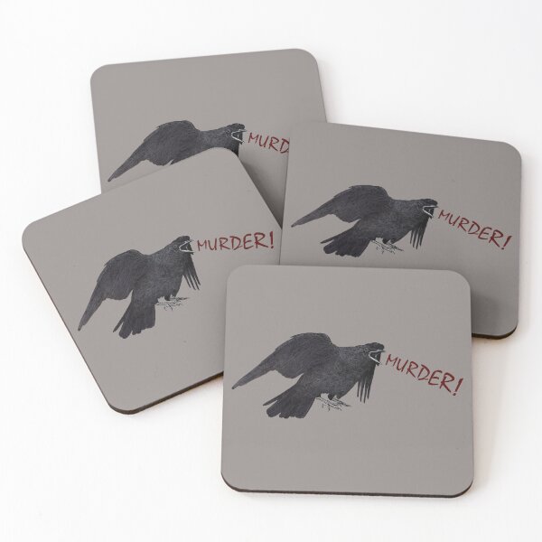 Item preview, Crow Cawing Murder designed and sold by Moon Dog Art.