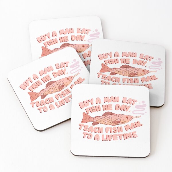 Item preview, Buy a man eat fish he day  designed and sold by Spicyshibabutt.