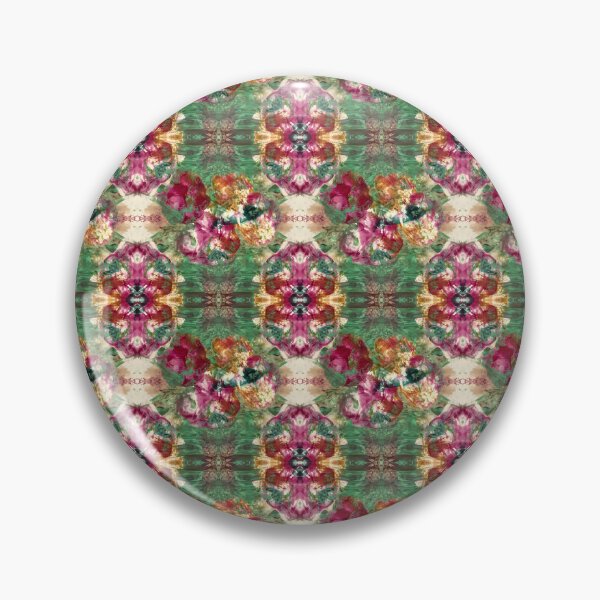 Item preview, Colorful Burgundy and Green Retro Kaleidoscope Pattern  designed and sold by Artistestella.