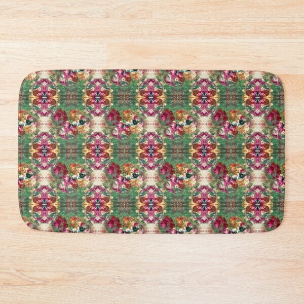 Item preview, Colorful Burgundy and Green Retro Kaleidoscope Pattern  designed and sold by Artistestella.