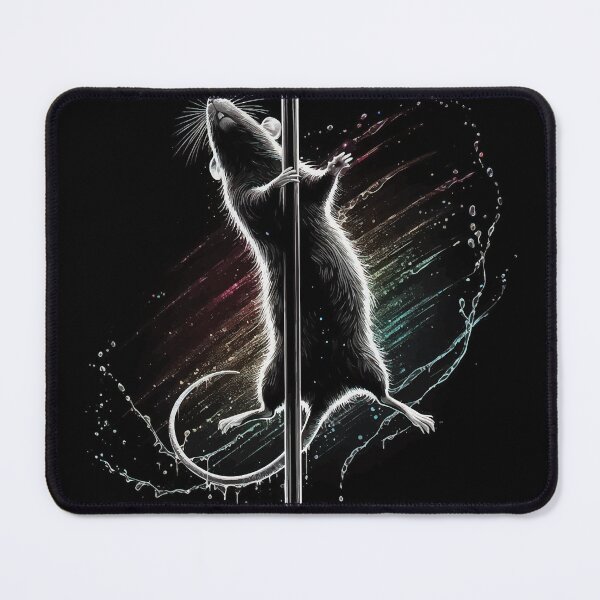 Item preview, Monochromatic Rat Pole Dancing Rainbow Colors designed and sold by TomFrontierArt.