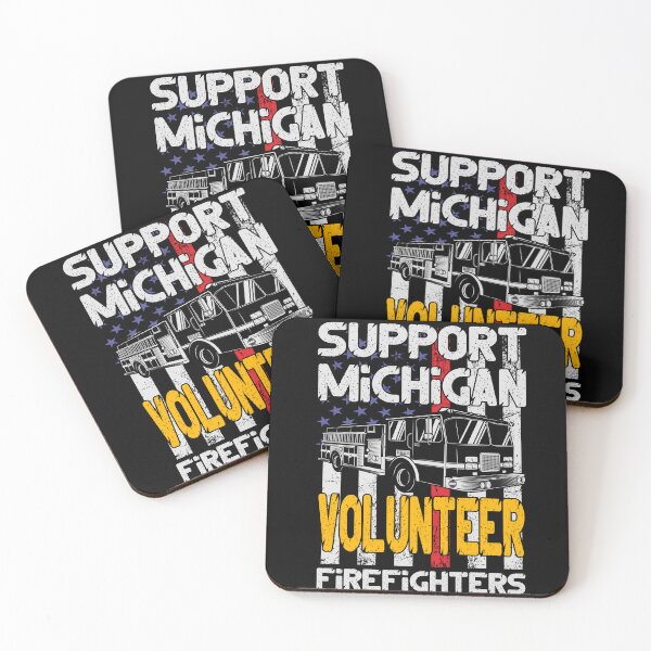 Item preview, Support Michigan Volunteer Firefighters designed and sold by Faissal Thomass.
