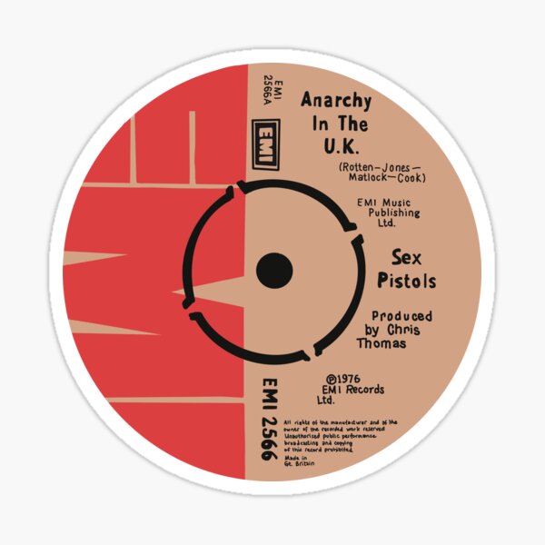 Artikel-Vorschau von Anarchy In The UK EMI-Label, designt und verkauft von diDprojects.