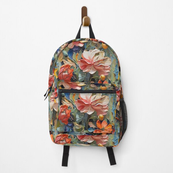 Item preview, Colorful Textured Flowers and Thick Layers Paint designed and sold by redask2me.