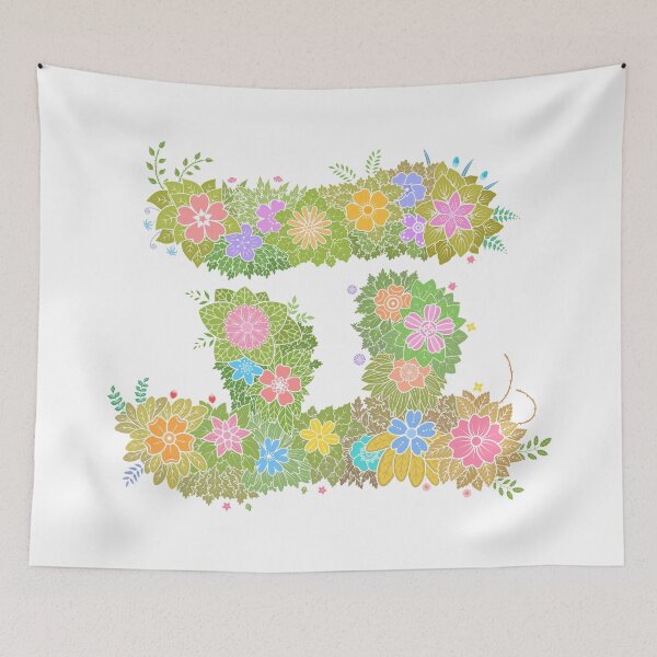 Item preview, Floral Letter "ㅍ" WeArePrettierThanFlowers designed and sold by birthflower.