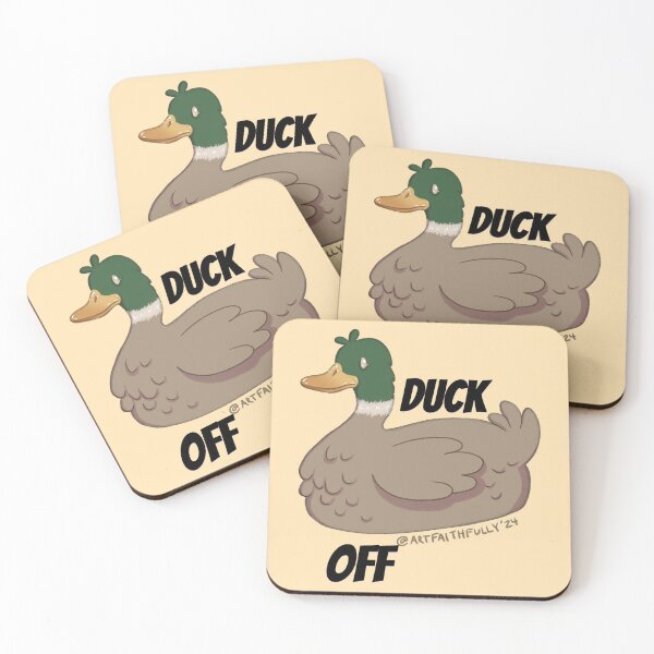 Item preview, Funny Duck - Duck Off designed and sold by Artfaithfully-.