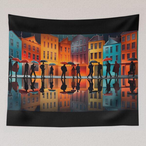Item preview, Belgian Raindance: Neon Surrealism designed and sold by AI-Only Creations.