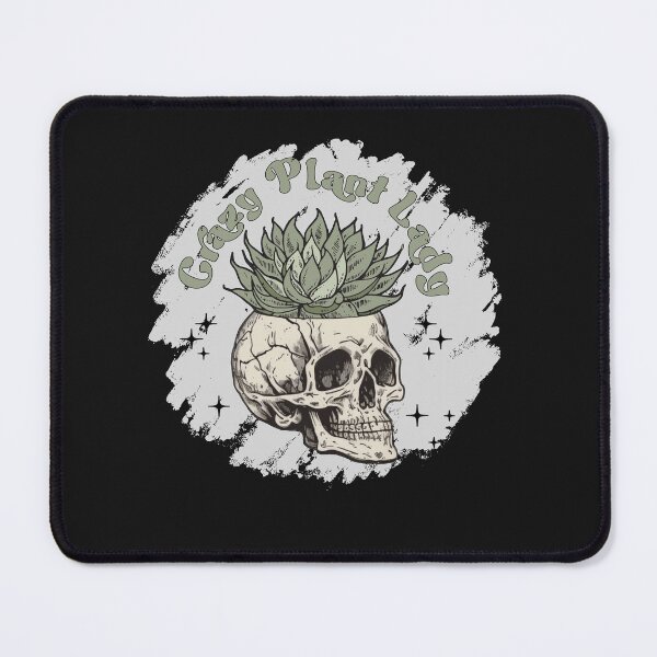 Item preview, Crazy Plant Lady Skull and Aloe designed and sold by AlienOccupation.