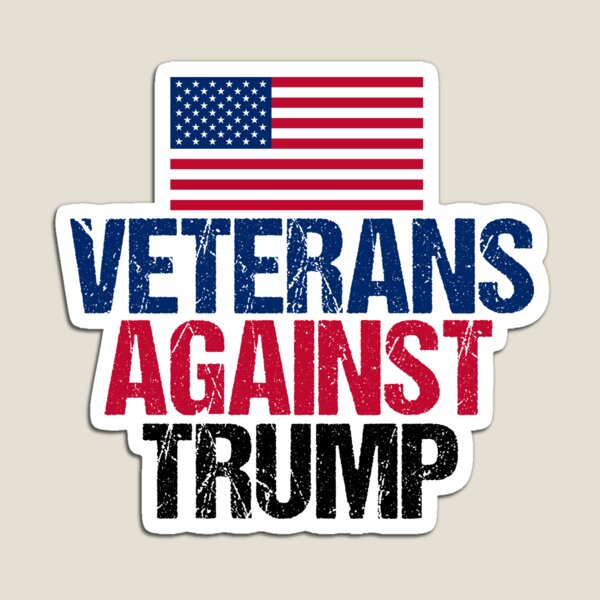 Vista previa del artículo con la obra «Veteranos Contra Trump», diseñado y vendido por Epic Love Designs.