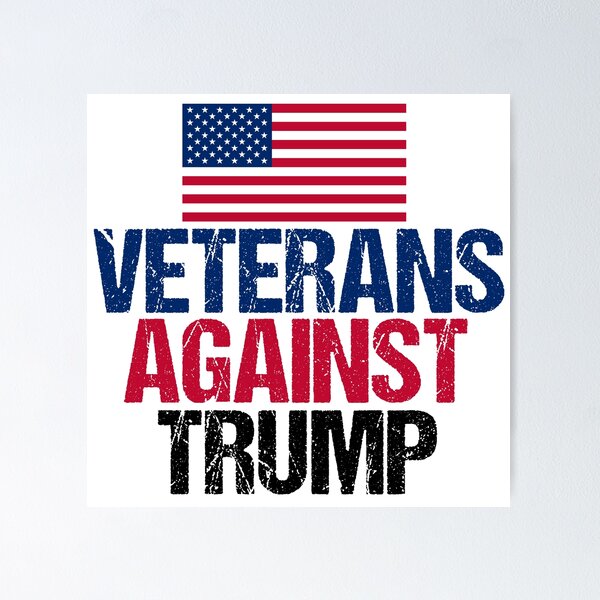 Artikel-Vorschau von Veteranen gegen Trump, designt und verkauft von Epic Love Designs.