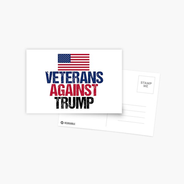 Vista previa del artículo con la obra «Veteranos Contra Trump», diseñado y vendido por Epic Love Designs.