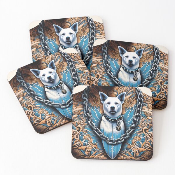 Item preview, Majestic Blue Heeler Dog Adorned With Ornate Chain  designed and sold by aminz4.