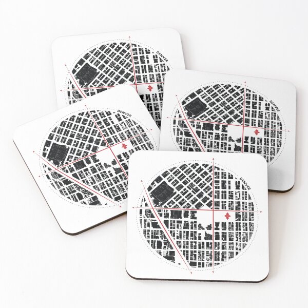 Item preview, Denver Cityscape Blueprint: Urban Plan Illustration designed and sold by Mundivagant Designs.