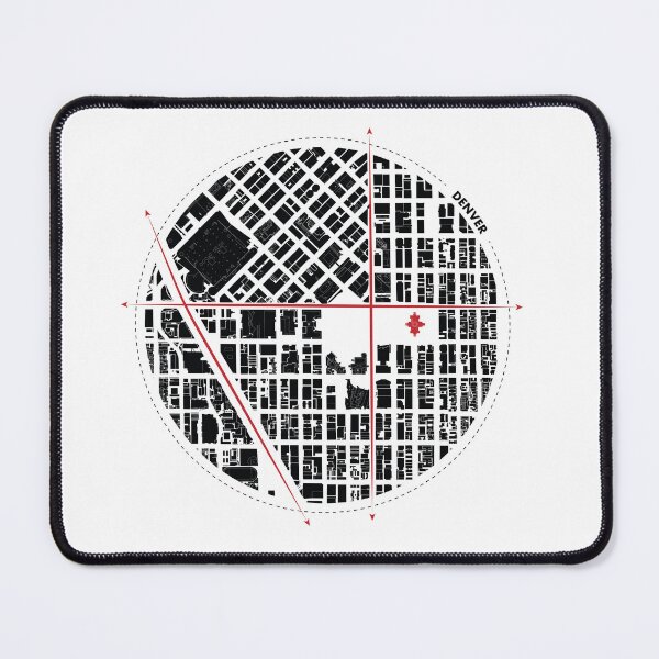 Item preview, Denver Cityscape Blueprint: Urban Plan Illustration designed and sold by Mundivagant Designs.