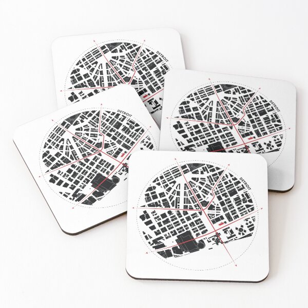 Item preview, Motor City Map: Detroit Urban Plan Illustration designed and sold by Mundivagant Designs.