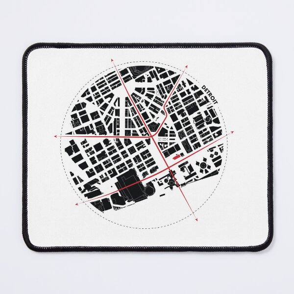 Item preview, Motor City Map: Detroit Urban Plan Illustration designed and sold by Mundivagant Designs.
