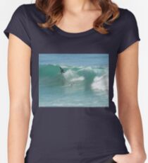 Surfing Burleigh Style #2 Women's Fitted Scoop T-Shirt