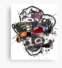 Skulls Love Is Dope Graphic Print Swag Canvas Print