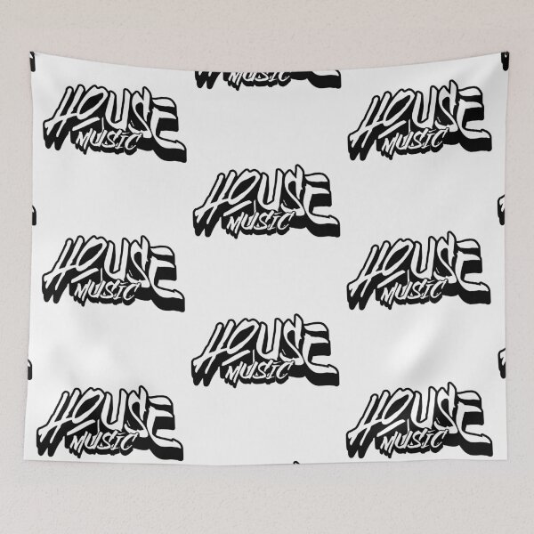 Item preview, HOUSE MUSIC  - Marker Dropshadow (Black)  designed and sold by Discothreadz.