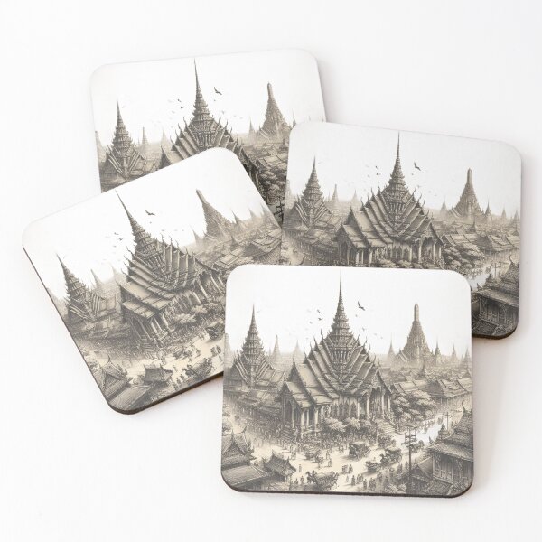 Item preview, Ancient Thai Sketch Art 04 designed and sold by I-HERE.