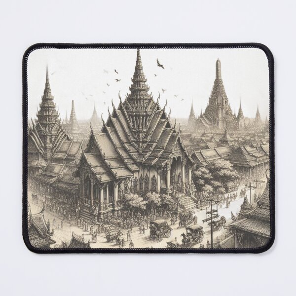 Item preview, Ancient Thai Sketch Art 04 designed and sold by I-HERE.