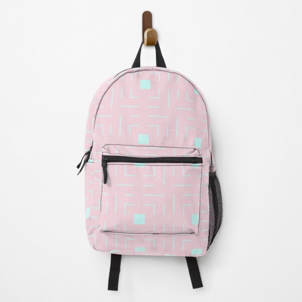 Item preview, Teal Square Abstract Art Pink Rectangle BiColor Tiles designed and sold by Alchemy-A-La-G.