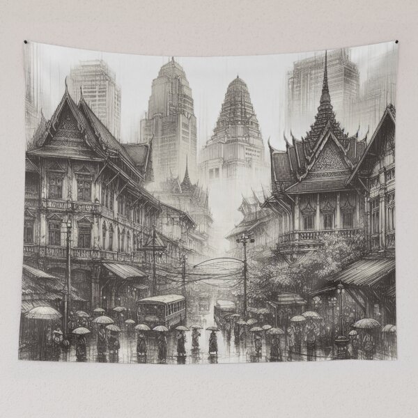 Item preview, Ancient Thai Sketch Art 05 designed and sold by I-HERE.