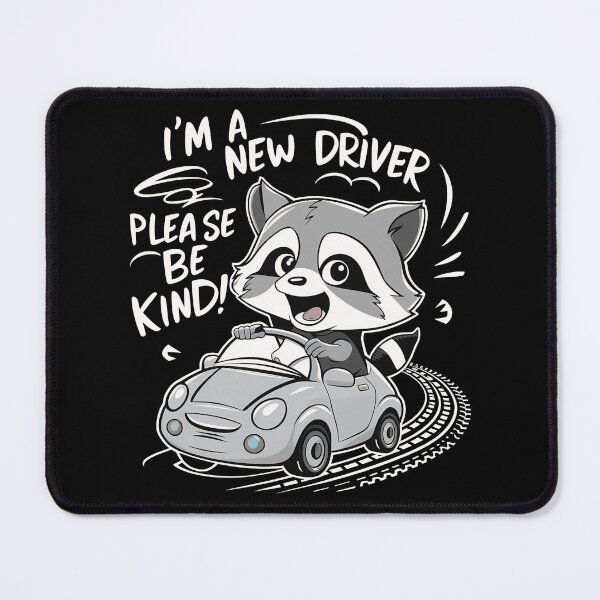 Item preview, Rookie Raccoon Driver designed and sold by SharpPenguin.